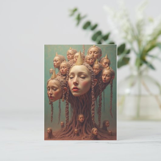 Surrealistische Dreamscape Briefkaart (Staand voorkant)