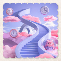 Surrealistische Dreamy Landscape Onderzetter Set