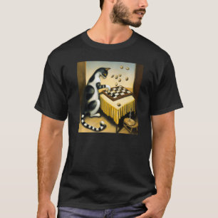 Surrealistische dromen als olieverf van gesneden s t-shirt