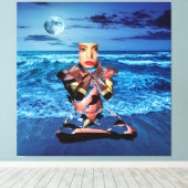 Surrealistische dromen canvas afdruk (Insitu (Houten vloer))