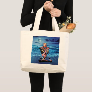 Surrealistische dromen Grote Canvas tas