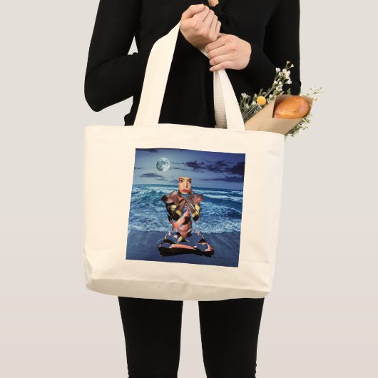Surrealistische dromen Grote Canvas tas (Voorkant (product))