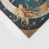 Surrealistische en abstracte wereld met gebouwen e tissuepapier (Detail)