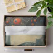 Surrealistische en magische vrouw hoofd tissuepapier (Geschenk)