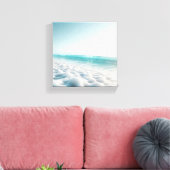 Surrealistische etherische zee-schuim op ongerepte canvas afdruk (Insitu (Woonkamer))
