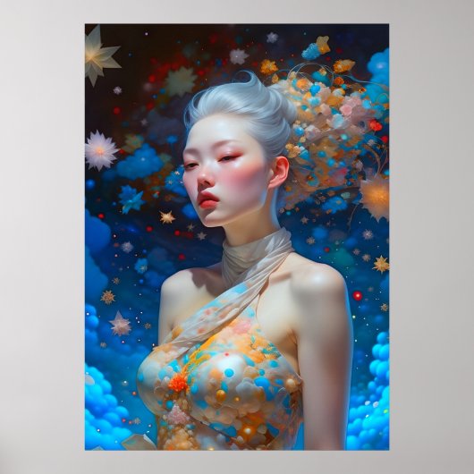 Surrealistische Fantasie Fantastisch Aziatisch Mei Poster (Voorkant)