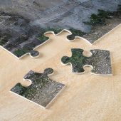 Surrealistische Fantasie Verlaten Franse Chateau B Legpuzzel (Zijkant)