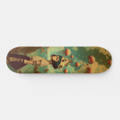 Surrealistische fantasie wandkunst skateboard (Horizontaal)