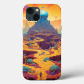Surrealistische Fantasy City Case-Mate iPhone Case (Achterkant)