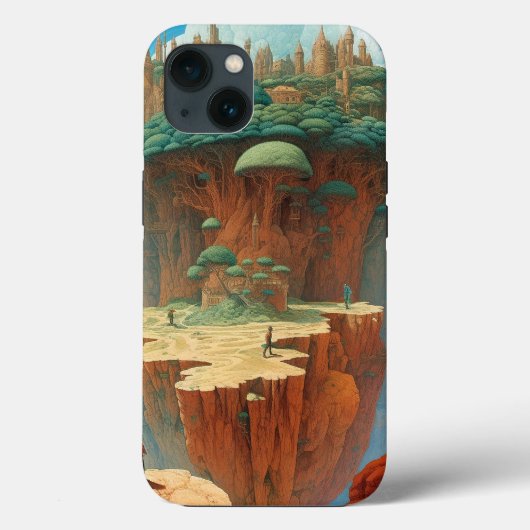 Surrealistische Fantasy City Case-Mate iPhone Case (Achterkant)