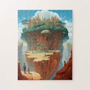 Surrealistische Fantasy City Legpuzzel
