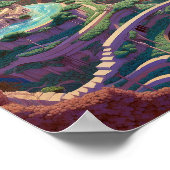 Surrealistische Fantasy City Poster (Hoek)