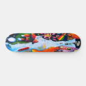 Surrealistische Fantasy Mushroom Wonderland Persoonlijk Skateboard (Horizontaal)