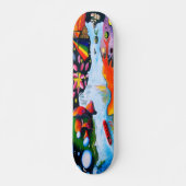 Surrealistische Fantasy Mushroom Wonderland Persoonlijk Skateboard (Voorkant)