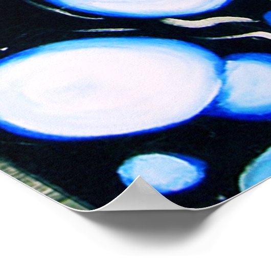 Surrealistische Fantasy Mushroom Wonderland Poster (Hoek)