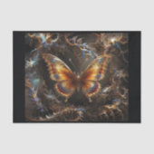 Surrealistische fractale vlinder op grillige achte tissuepapier (Voorkant)