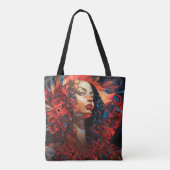 Surrealistische fusie tote bag (Achterkant)