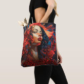Surrealistische fusie tote bag (Dichtbij)