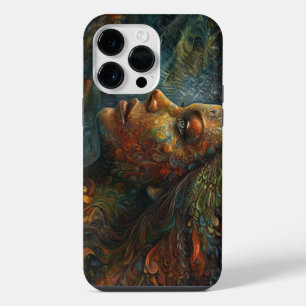 Surrealistische geïllustreerde godin iPhone 14 pro max hoesje
