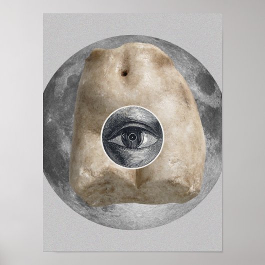 Surrealistische  gek poster (Voorkant)