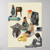 Surrealistische  gek poster (Voorkant)