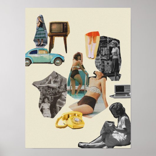 Surrealistische  gek poster (Voorkant)