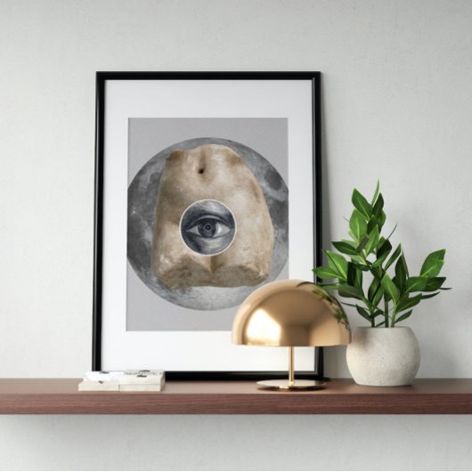 Surrealistische gek poster