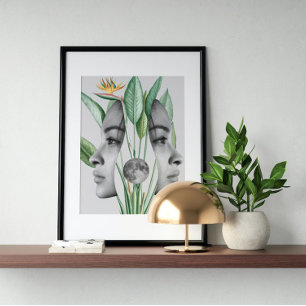 Surrealistische gek poster