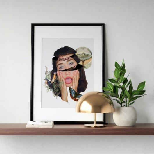 Surrealistische gek poster