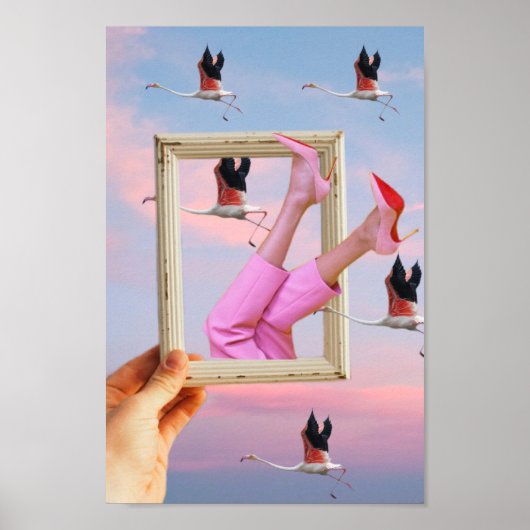 Surrealistische  gek poster (Voorkant)