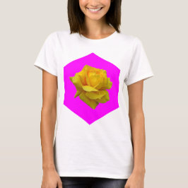 Surrealistische Gele Roos Gevleugelde Jersey T-shirt