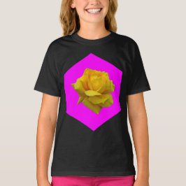 Surrealistische Gele Roos Gevleugelde Jersey T-shirt
