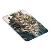 Surrealistische Geometrische stadslandschap Fantas Magneet (Rechterzijde)