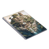 Surrealistische Geometrische stadslandschap Fantas Notitieboek (Rechterzijde)