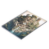 Surrealistische Geometrische stadslandschap Fantas Notitieboek (Linkerzijde)