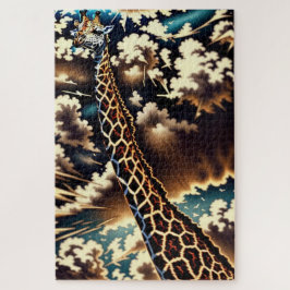 Surrealistische Giraffe – Artistiek Dierendesign Legpuzzel