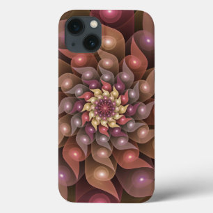 Surrealistische glanzende bloem moderne abstracte  Case-Mate iPhone case