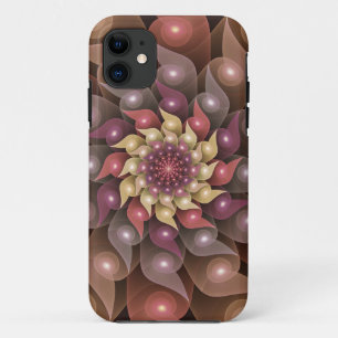 Surrealistische glanzende bloem moderne abstracte Case-Mate iPhone case