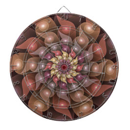 Surrealistische glanzende bloem moderne abstracte  dartbord
