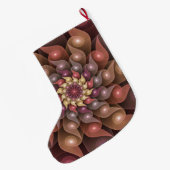 Surrealistische glanzende bloem moderne abstracte grote kerstsok (Achterkant (Hangend))