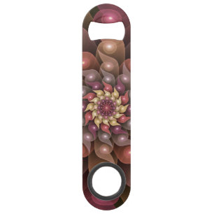 Surrealistische glanzende bloem moderne abstracte speed flessenopener