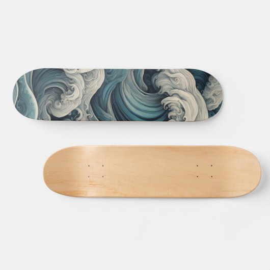Surrealistische golven: Ocean Dreamscape Persoonlijk Skateboard (Horizontaal)