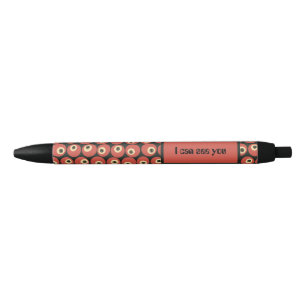 Surrealistische Halloween Retro Oogbal Raster   Zwarte Inkt Pen