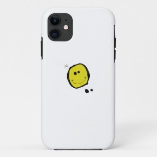 surrealistische happy face iphone case