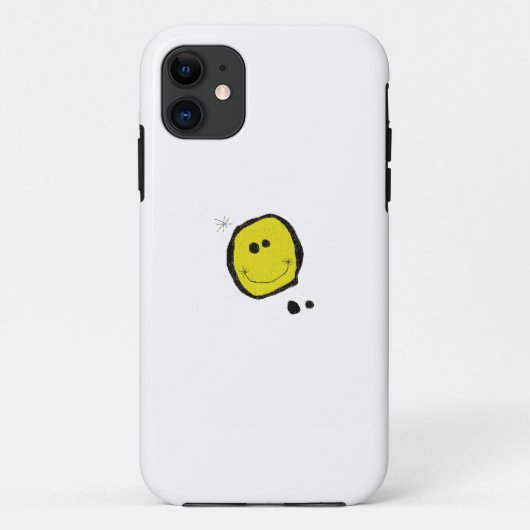 surrealistische happy face iphone case (Achterkant)