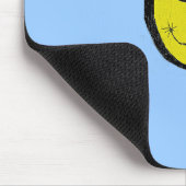surrealistische happy face mousepad muismat (Hoek)