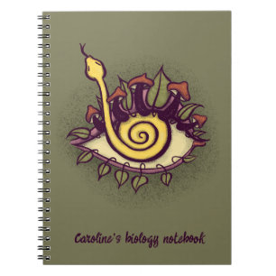 Surrealistische Herfst Eye Snake en Mushroom - Vre Notitieboek