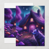 Surrealistische hut in het Bos Kaart (Voorkant / Achterkant)