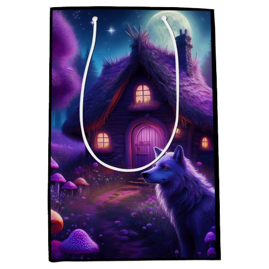 Surrealistische hut in het Bos Medium Cadeauzakje (Voorkant)