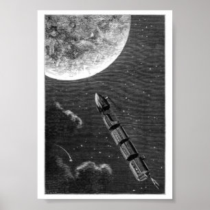  surrealistische illustratie boek poster